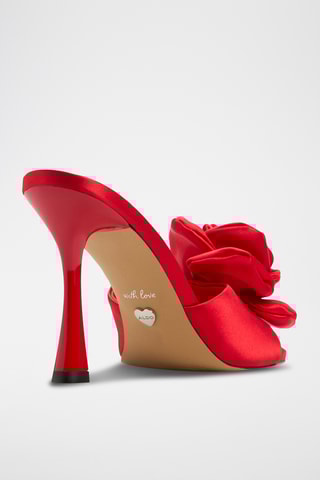 Mules à talons Redrose - Rouge