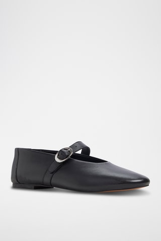 Babies en cuir Quincey - Noir