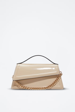 Sac à main verni Lysandra - Beige