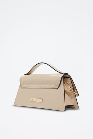 Sac à main verni Lysandra - Beige