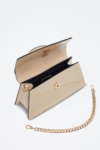Sac à main verni Lysandra - Beige