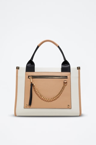 Cabas Enenaryn - Blanc et beige