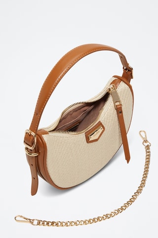 Sac porté épaule Sandrose - Camel et beige