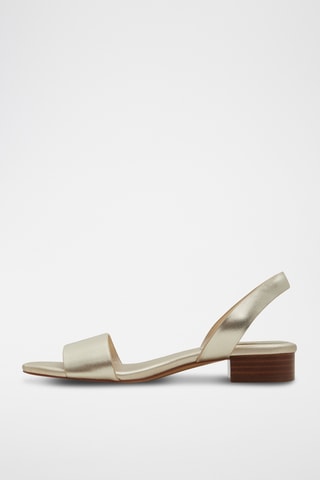 Sandales avarca en cuir de mouton Dorenna - Doré