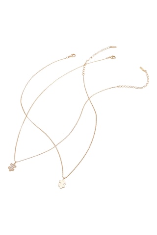2 colliers Besties - Doré