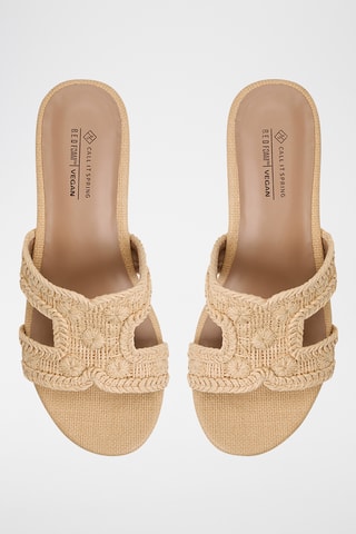 Mules à talons Hallerria - Beige