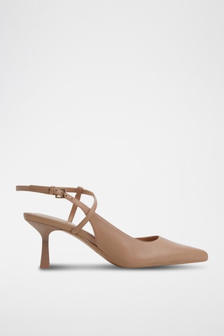 Escarpins en cuir de mouton Axelle - Beige
