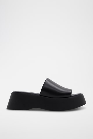 Mules plateformes Venise - Noir