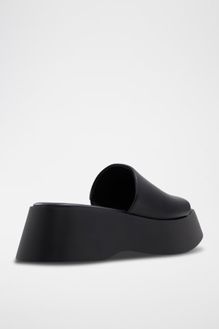 Mules plateformes Venise - Noir