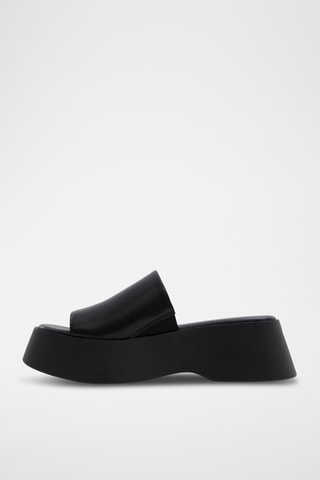 Mules plateformes Venise - Noir