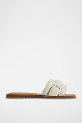 Mules en cuir - Blanc