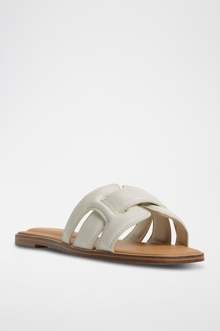 Mules en cuir - Blanc