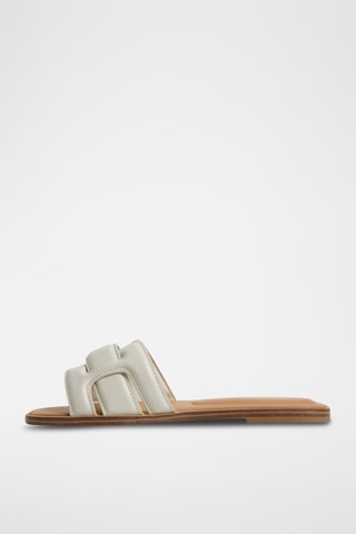 Mules en cuir - Blanc
