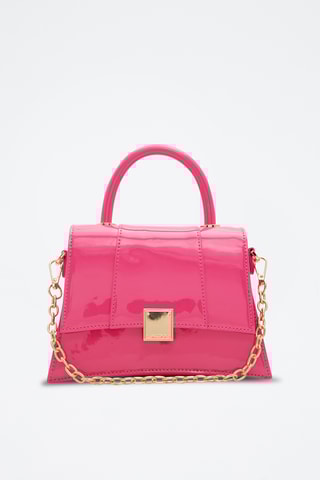 Sac à main verni Kindra - Rose et doré