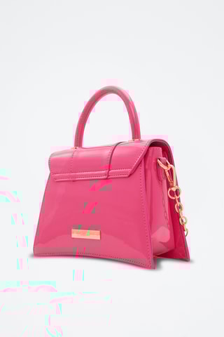 Sac à main verni Kindra - Rose et doré