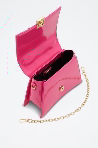 Sac à main verni Kindra - Rose et doré
