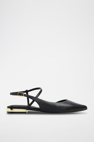 Ballerines en cuir Sarine - Noir