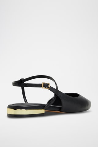 Ballerines en cuir Sarine - Noir