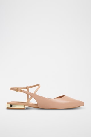 Ballerines en cuir Sarine - Beige