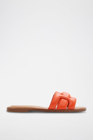 Mules en cuir Elenaa - Orange