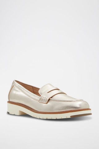 Mocassins en cuir de mouton Ibreda - Argenté