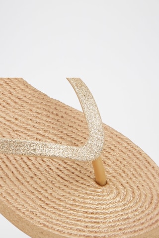 Tongs Aloomba - Doré
