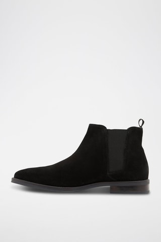 Bottines Chelsea en nubuck Gweracien - Noir