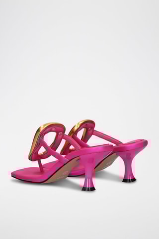 Mules à talons Sissy - Fuchsia