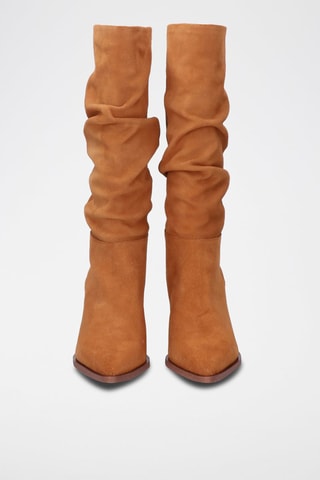 Bottes en cuir -  Camel
