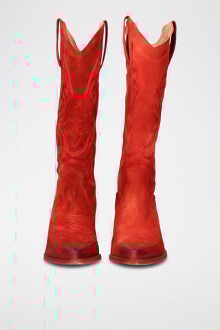 Santiags en cuir - Rouge