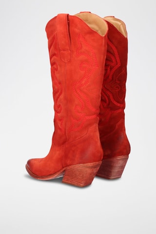 Santiags en cuir - Rouge