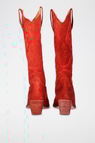 Santiags en cuir - Rouge
