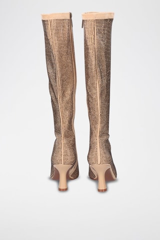 Bottes en cuir - Beige