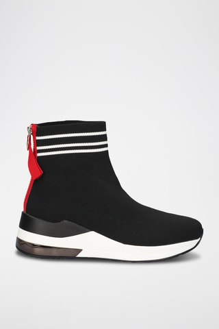 Baskets chaussettes - Noir et rouge