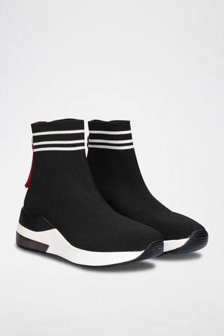 Baskets chaussettes - Noir et rouge