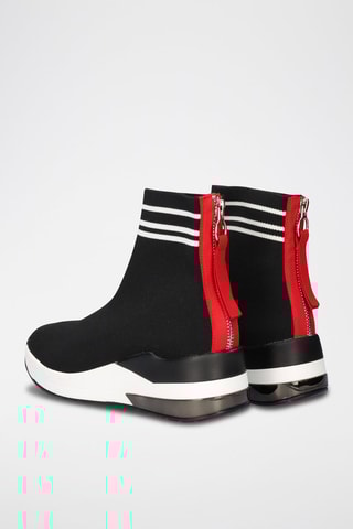Baskets chaussettes - Noir et rouge