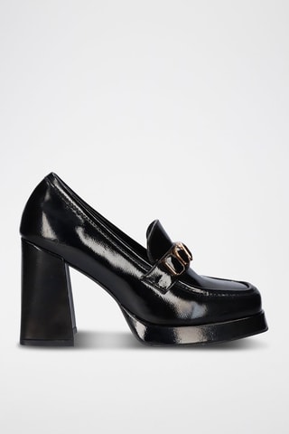 Mocassins à talons - Noir