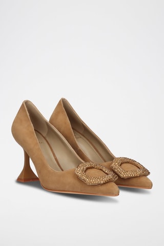 Escarpins en cuir -  Camel