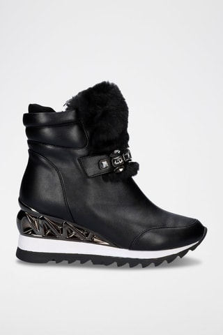 Bottines compensées -  Noir