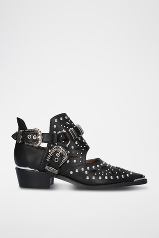 Bottines en cuir - Noir
