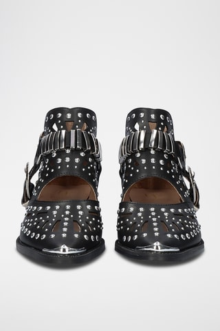 Bottines en cuir - Noir