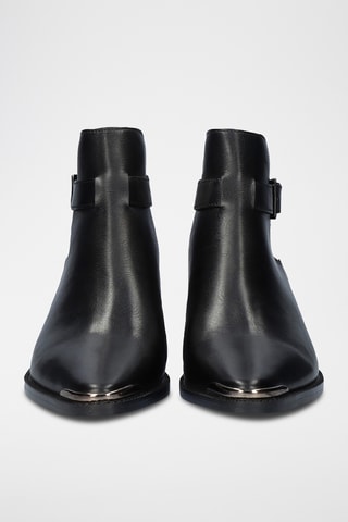 Bottines en cuir - Noir