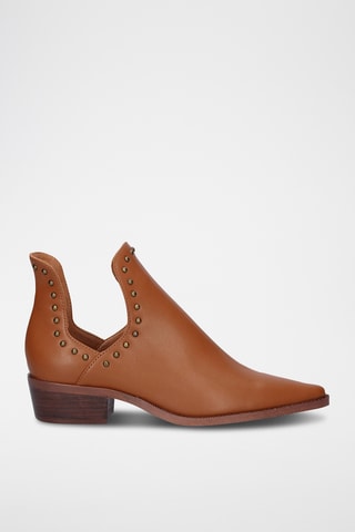 Bottines en cuir - Marron