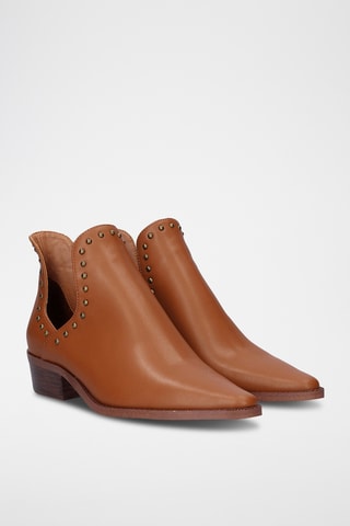 Bottines en cuir - Marron