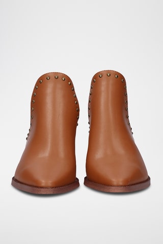 Bottines en cuir - Marron