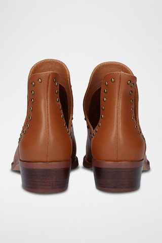 Bottines en cuir - Marron