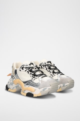 Baskets plateformes en cuir - Blanc