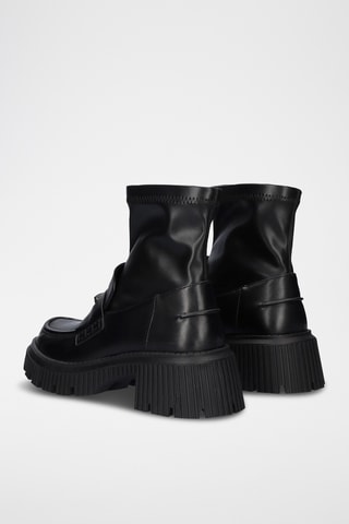 Mocassins montants à talons - Noir