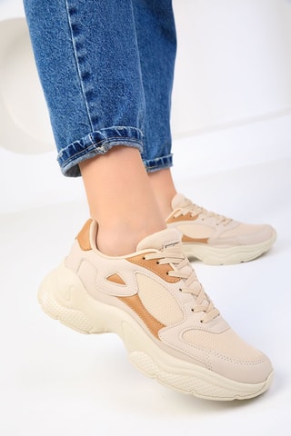 Baskets plateformes - Beige