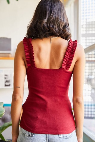 Camisola de alças - Bordô